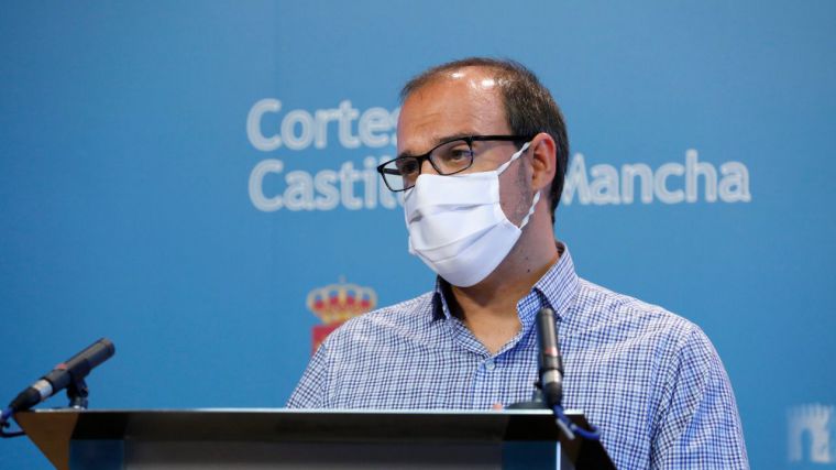 Rueda de prensa del presidente de las Cortes de Castilla-La Mancha, Pablo Bellido.