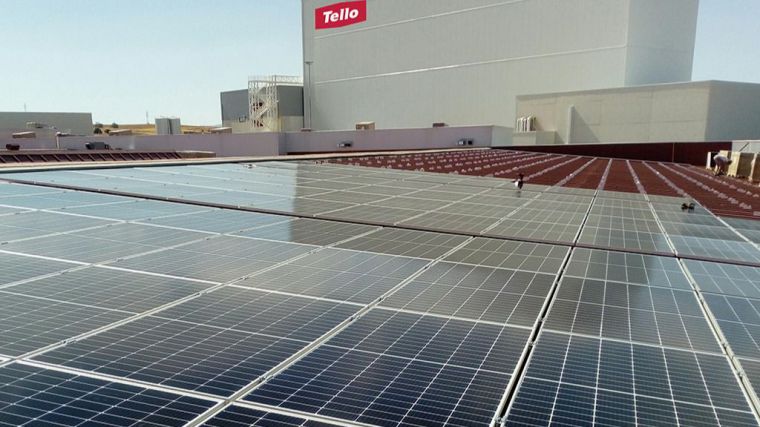 Grupo Tello cubre la tercera parte de su consumo eléctrico con su instalación fotovoltaica