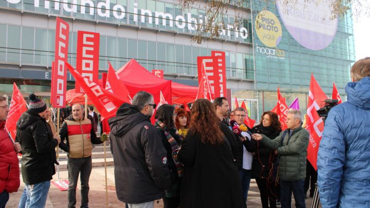 Los sindicatos celebran el 'seguimiento masivo' de la huelga en Jazzplat, que ha paralizado el call center de Orange en Guadalajara